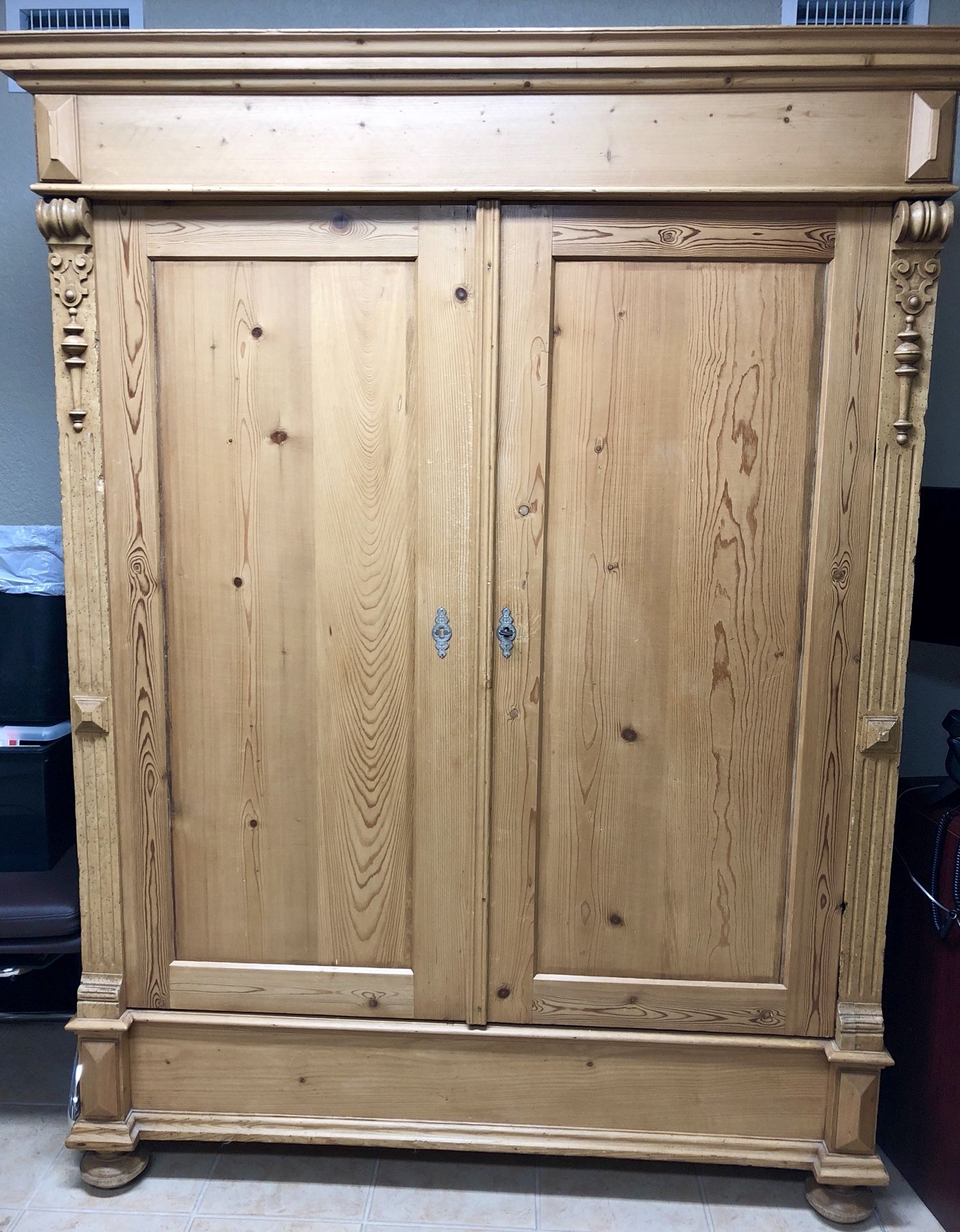 Antique Restored Pine Armoire