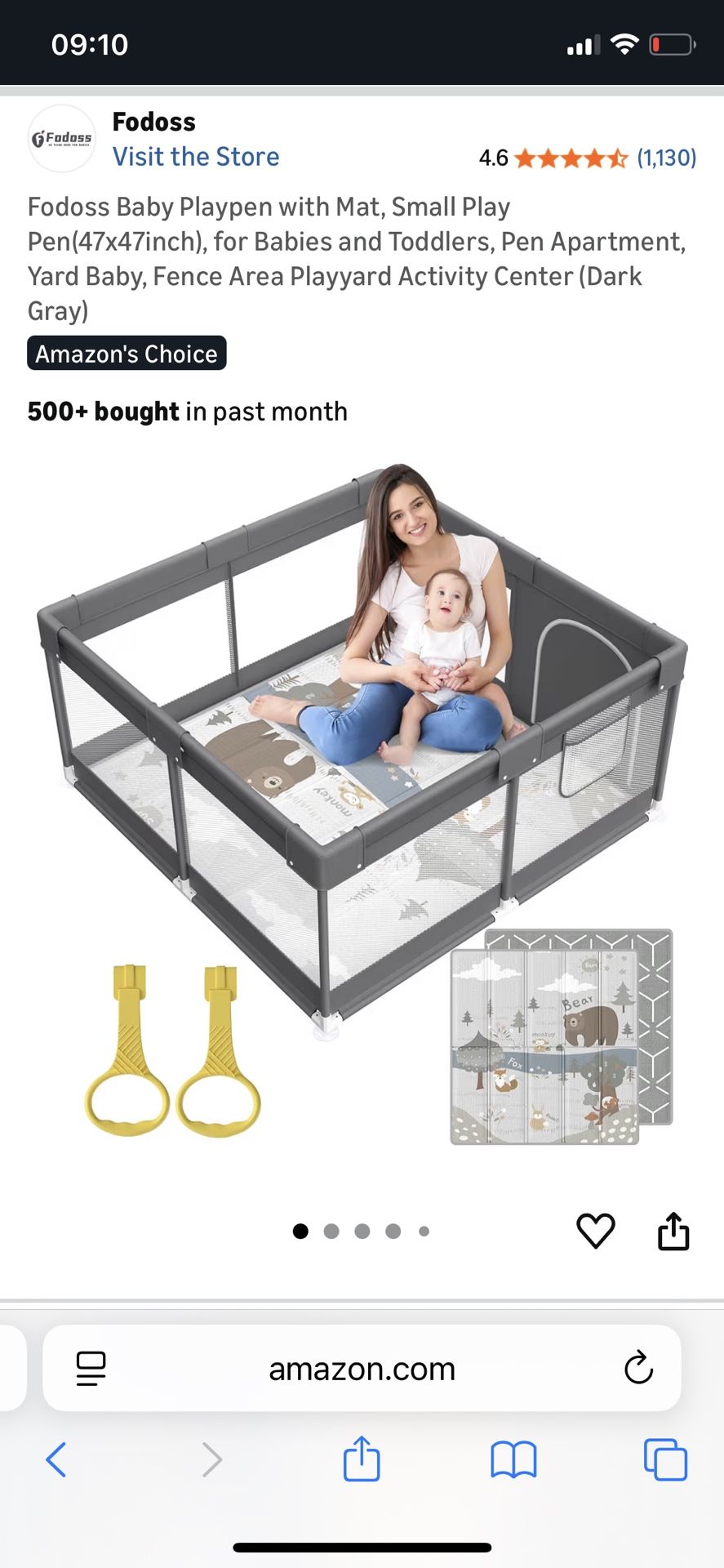 47”x47” Large Playpen