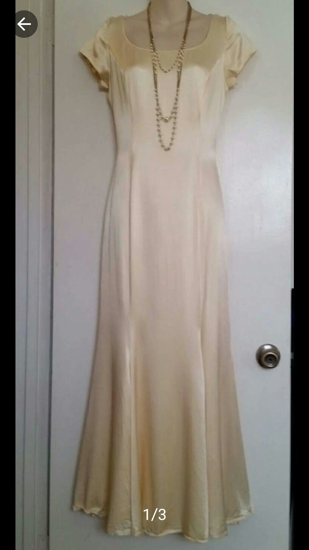 Jessica McClintock #BRIDESMAID#Wedding PROM GRADUATION SPECIAL EVENT FORMAL DRESS (Pale YELLOW)