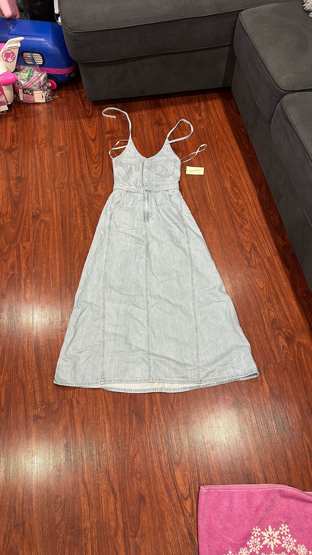 Target Vintage Thread Light Wash Denim Dress