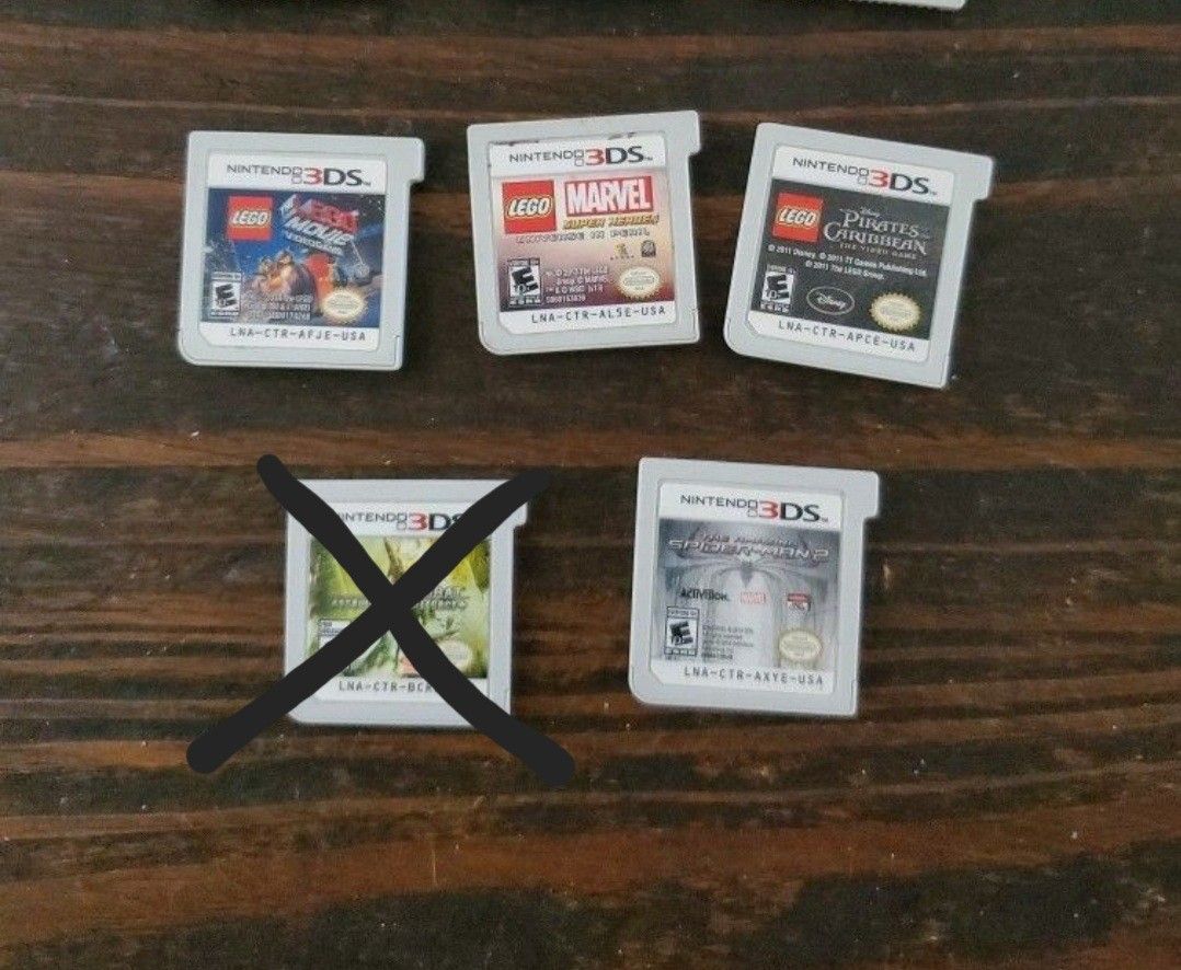 4 Video Games For Nintendo 3DS - $15,= EACH ONE