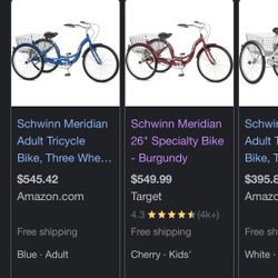 Schwinn Meridian 26" Specialty Bike - Burgundy