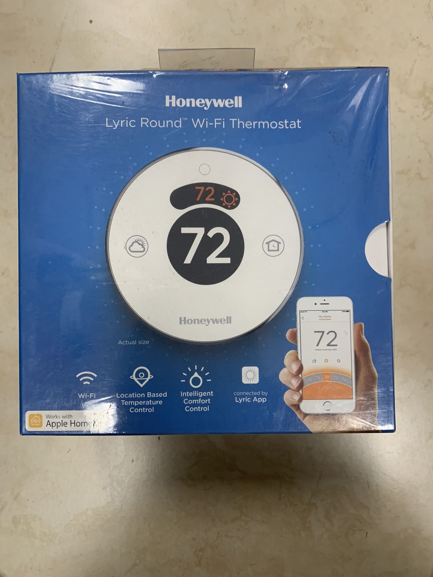 Honeywell lyric round WiFi thermostat