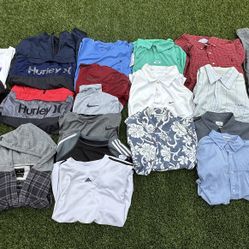Large Men’s Clothing Lot Nike Hurley Quiksilver Polo Mostly Size Large It’s Available 