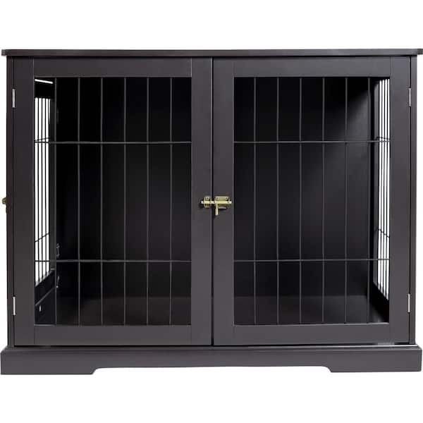 Dog Crate Double Doors Wooden