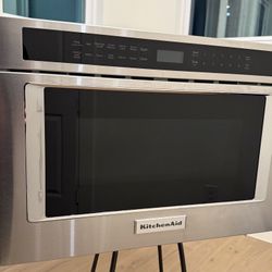 KitchenAid Stainless Steel Microwave Drawer – Excellent Condition