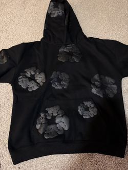Black Denim Tears Hoodie 100% cotton