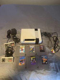 Nintendo NES Console Bundle with 6 Games