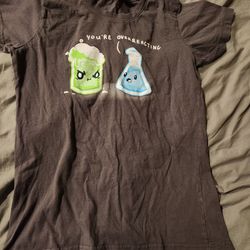 Womens "you're overreacting" tshirt