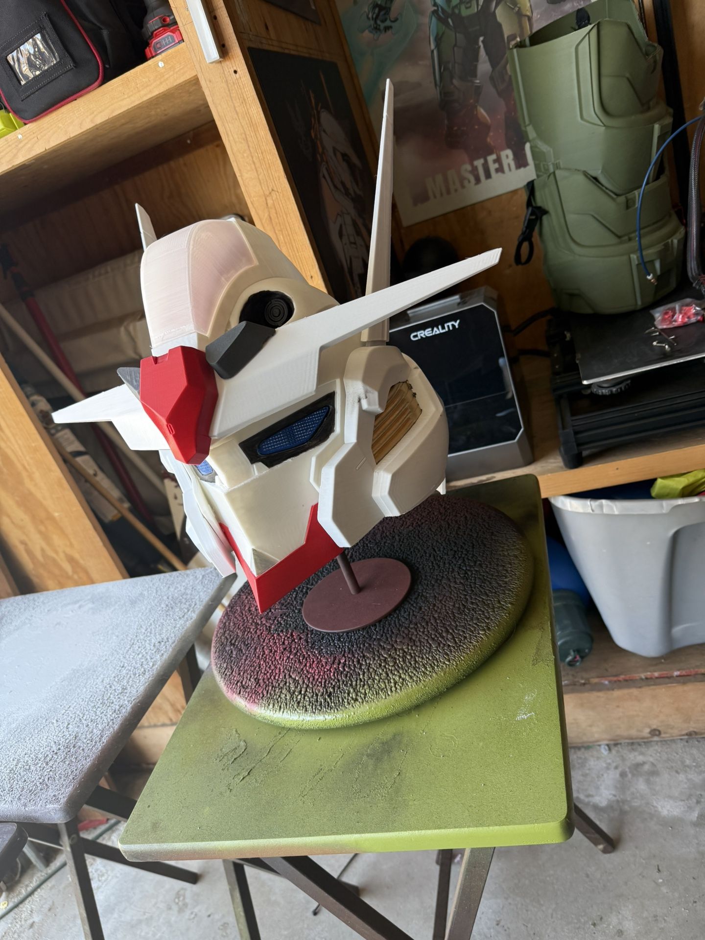 3D printed Gundam helmet