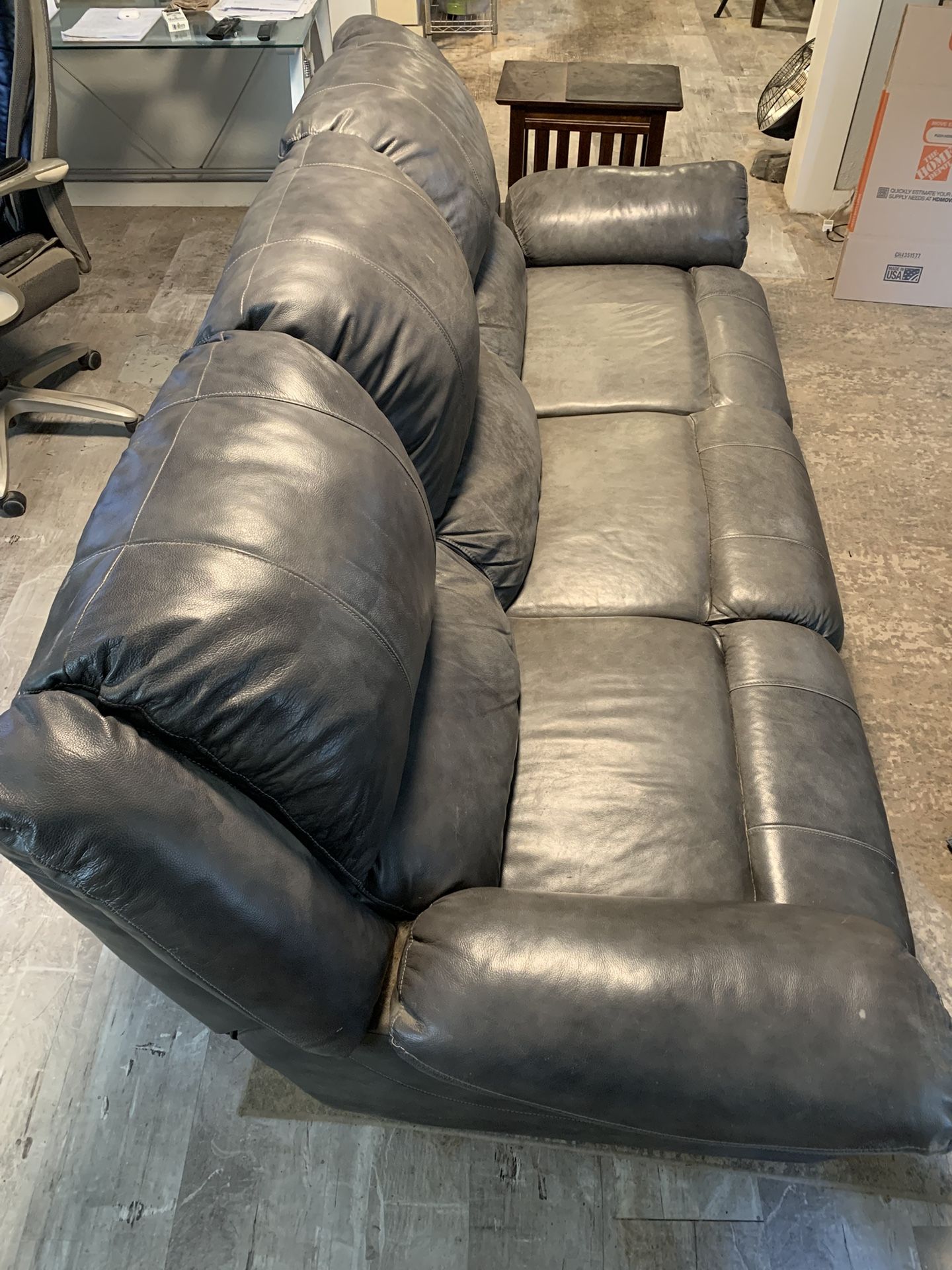 Leather Reclining Couch