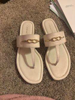 Coach Sandals Slightly Work Only The Bottoms Are Dirty Size 8.5 Women’s
