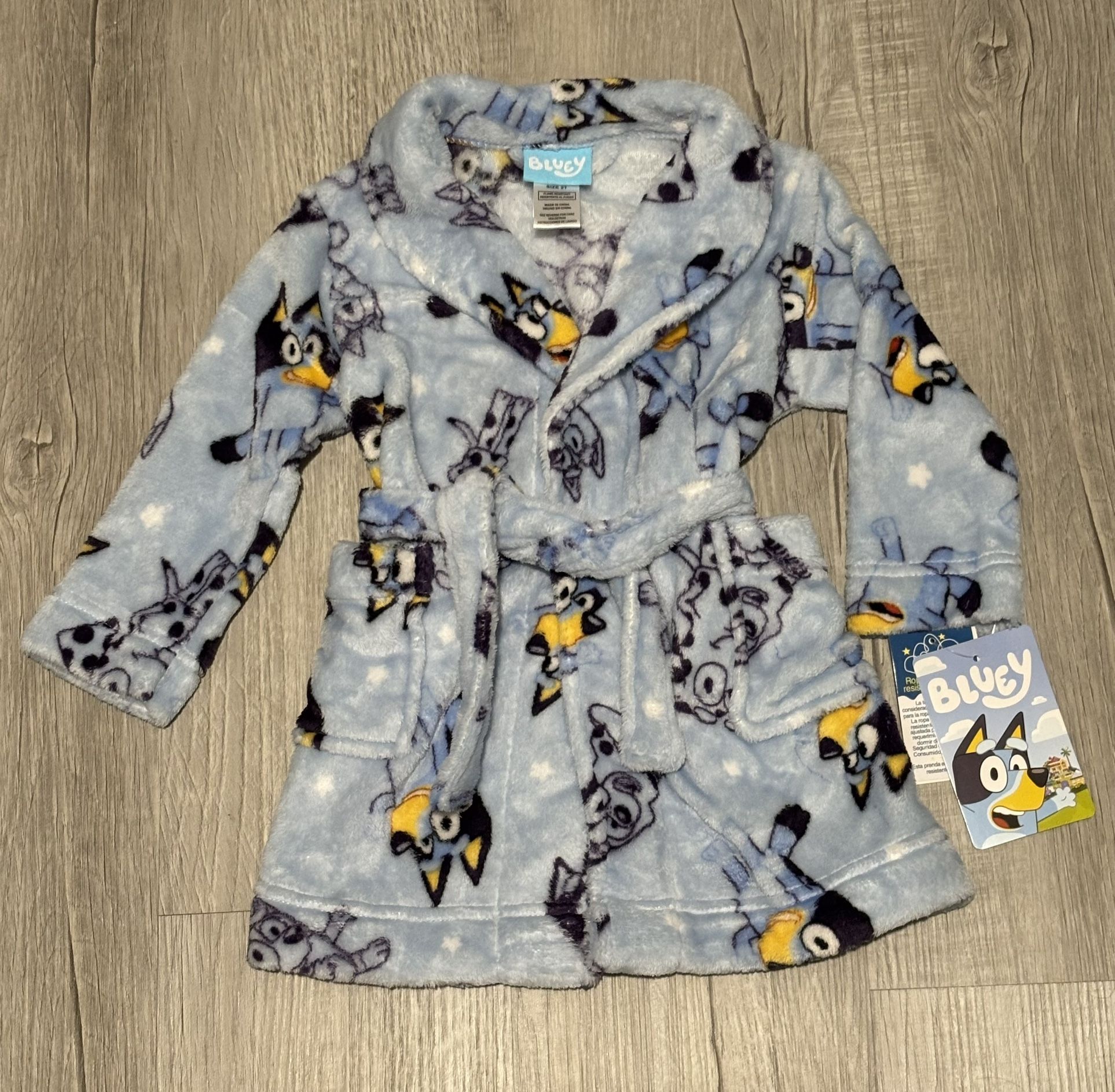 New Bluey Robe Size 2T