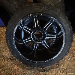 (4) 22x14 6x135 Anthem wheels