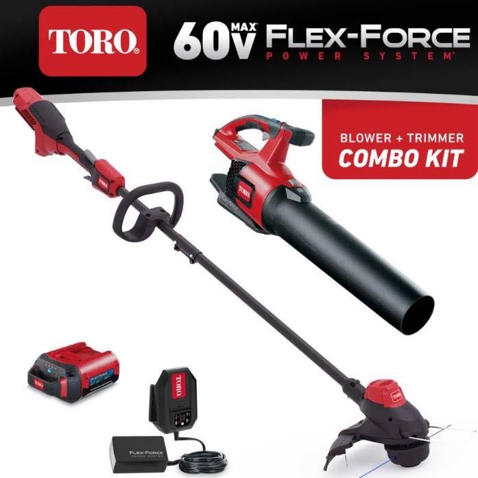 Leaf Blower And Trimmer Combo 