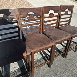 Chairs Wooden And Brown For Kitchen Table Or Lounge