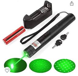 Laser pointer with battery and charger