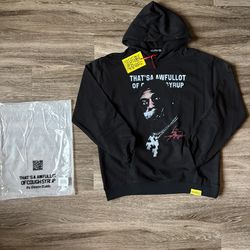 Black Stüssy, That's A Awful Lot Of Cough Syrup Hoodie