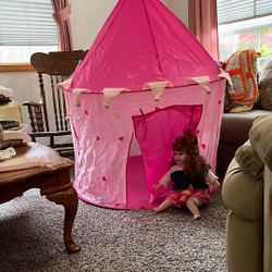 Pink Castle Play Tent And Doll
