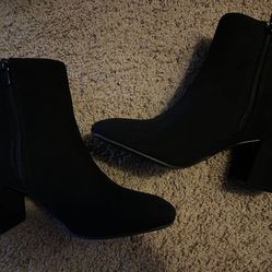 black and gold booties 