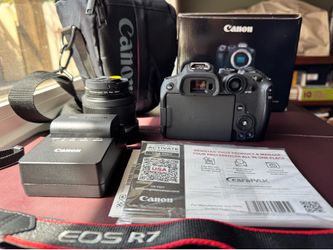 Canon EOS R7 32.5MP 4K Mirrorless Camera with RF-S 18-45mm Lens BOXED + Extras
