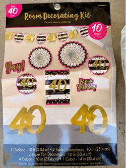 40th birthday decorations