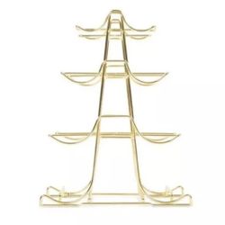 NEW Blogilates Gold Weight Rack 4 Tier Dumbbell Holder