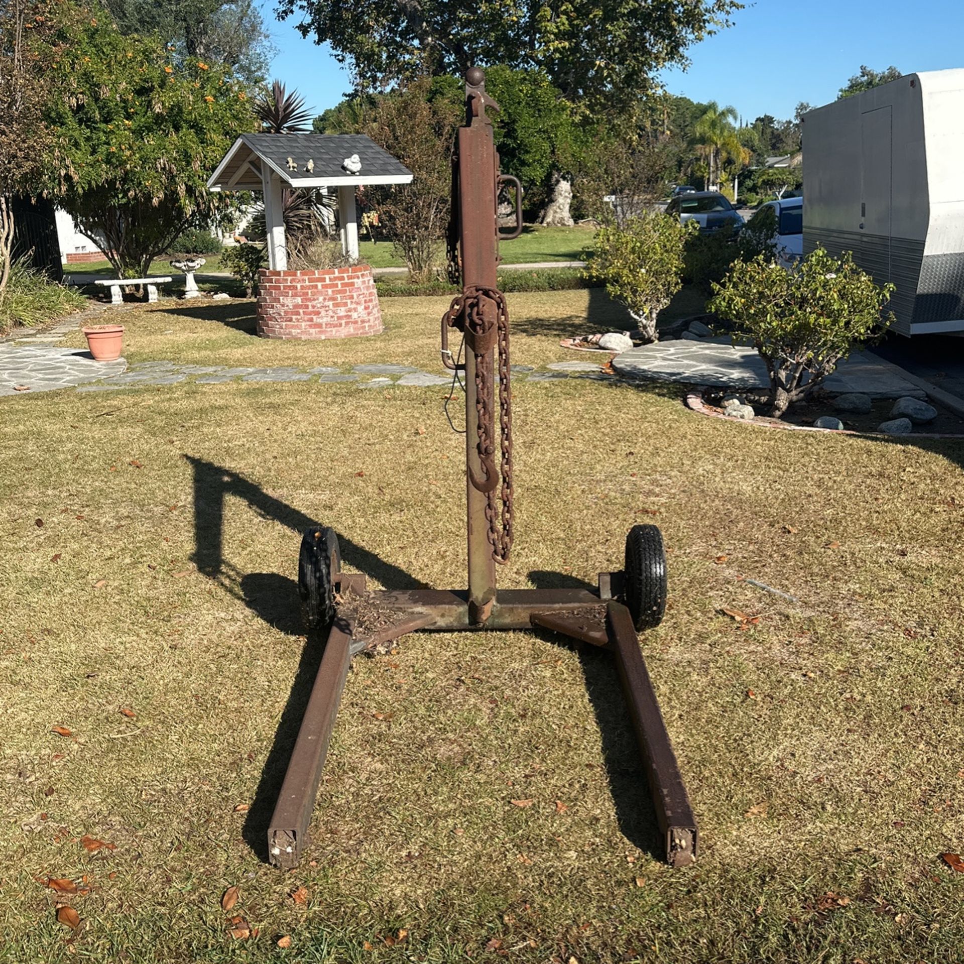Vintage Cherry Picker Engine Hoist