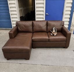 Super Comfortable Leather Sectional Sofa