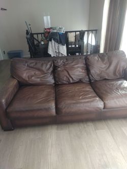 brown Leather sofa