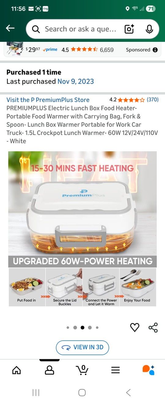 NEW Electric Lunch Box