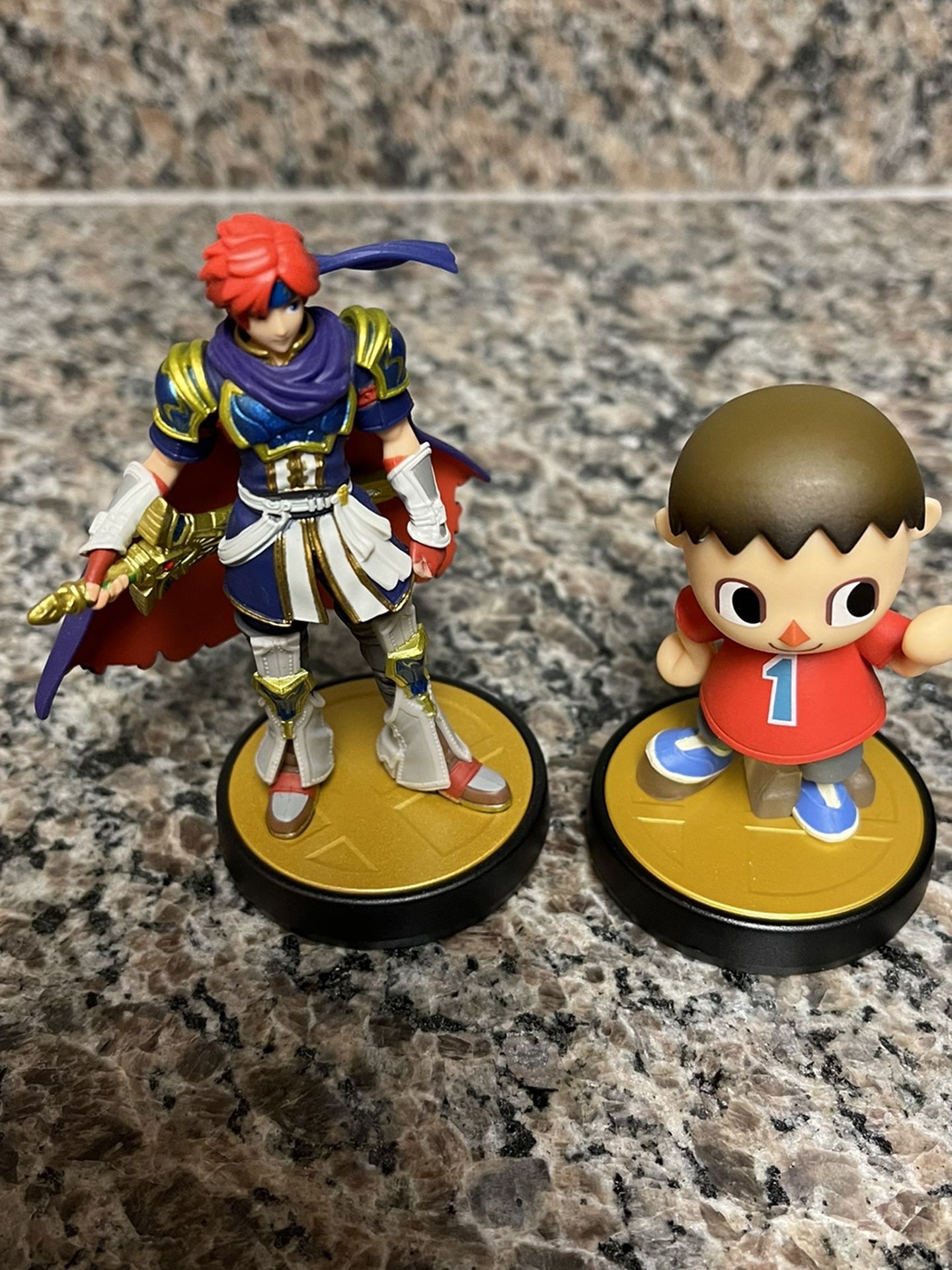 Nintendo Amiibo Roy And Villager Super Smash Bros Series