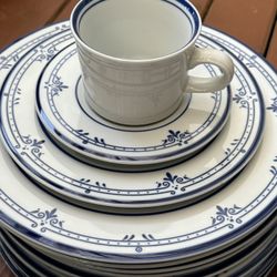 Cera Stone Blue NB500 by Mikasa  Setting For 8 Total 32pc