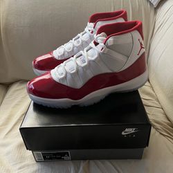 air jordan 11 retro cherry red white - new size 11.5