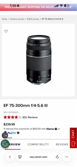 Canon Camera Lense