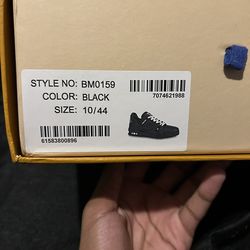 black designer sneakers size 10