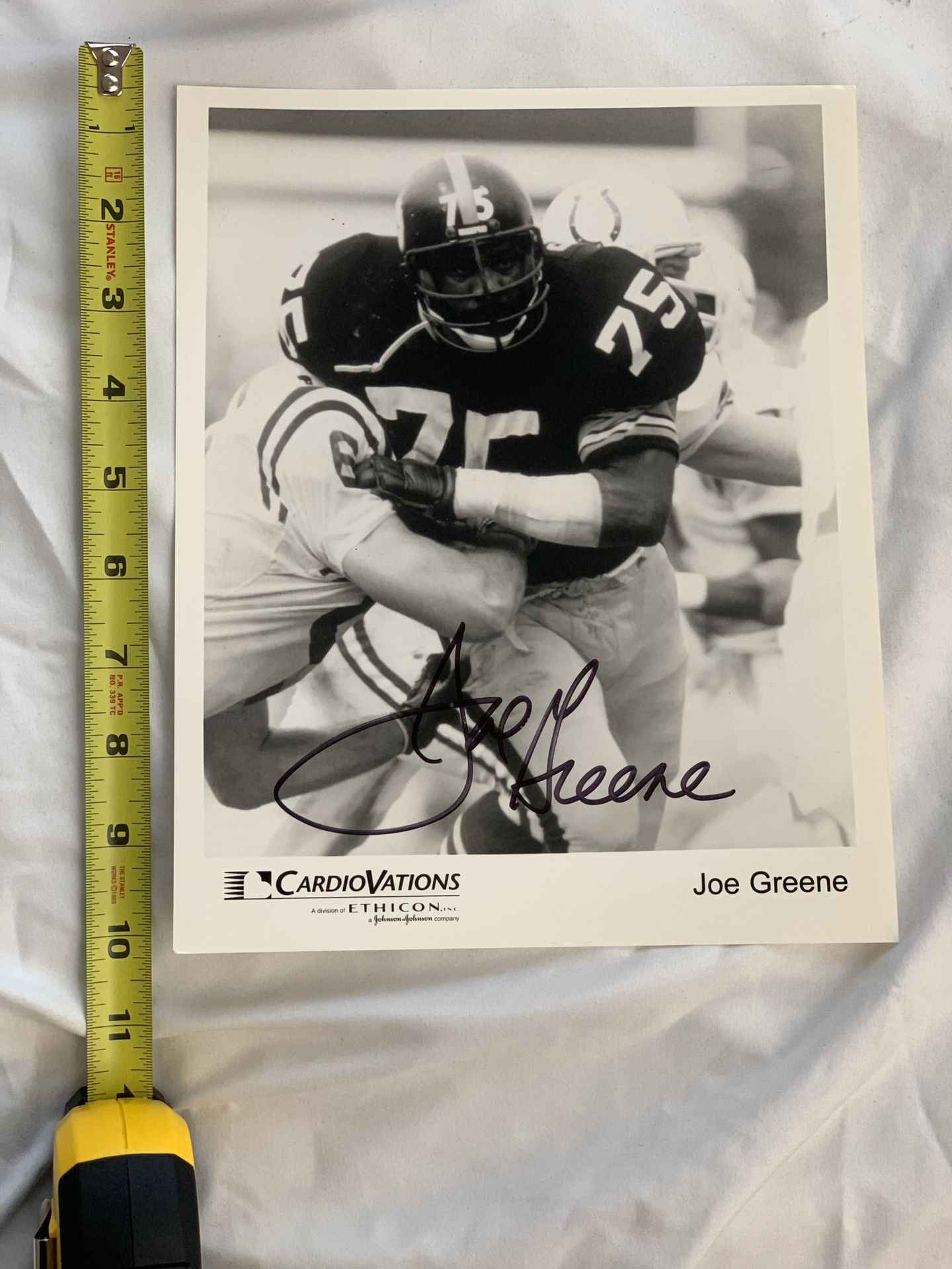 Joe Greene Autographed Memorabilia  Signed Photo, Jersey, Collectibles &  Merchandise