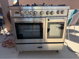 Verona Dual Fuel 36” range, Samsung dishwasher