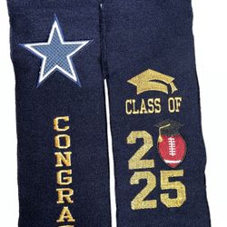 Cowboys Graduation Sash Stole Class 2025