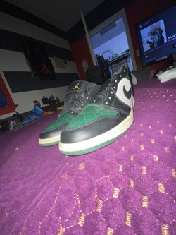 Jordan 1 Low Green Toe 10.5