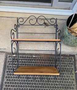 Large vintage hanging shelf