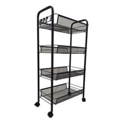 4 Tier Metal Stand With Wheels 