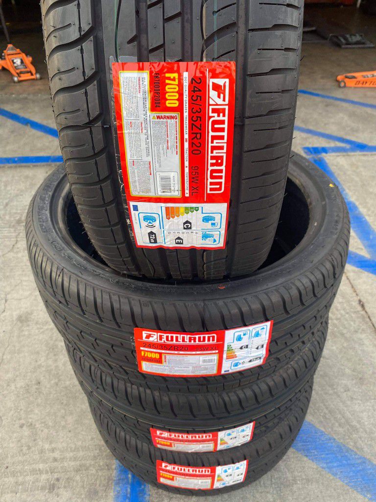 245/35R20 Fullrun new tires including install and balance