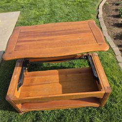 Vintage Lift-Top Coffee Table,