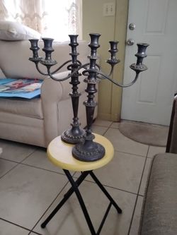 No Shipping Antique Candle Holder Very Heavy