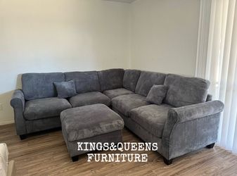 New dark gray sectional