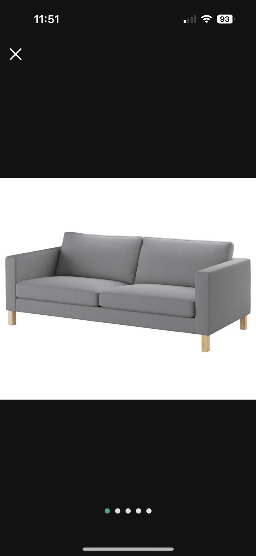 Super Comfy Sofa, light Grey very good Condition  display picture 1