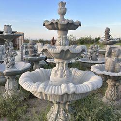 New Water Fountain Made Out Of Cement 