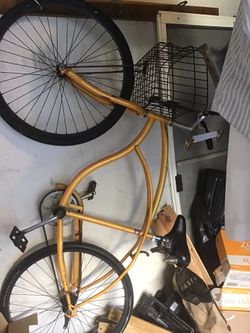 Beach Cruiser Bike Yellow Mustard Color
