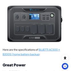 Bluetti AC500 Inverter